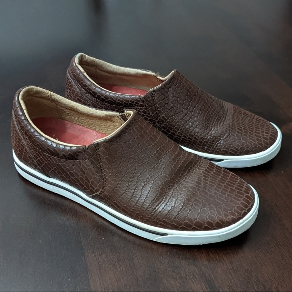 Twisted X Leather Slip Ons 7M